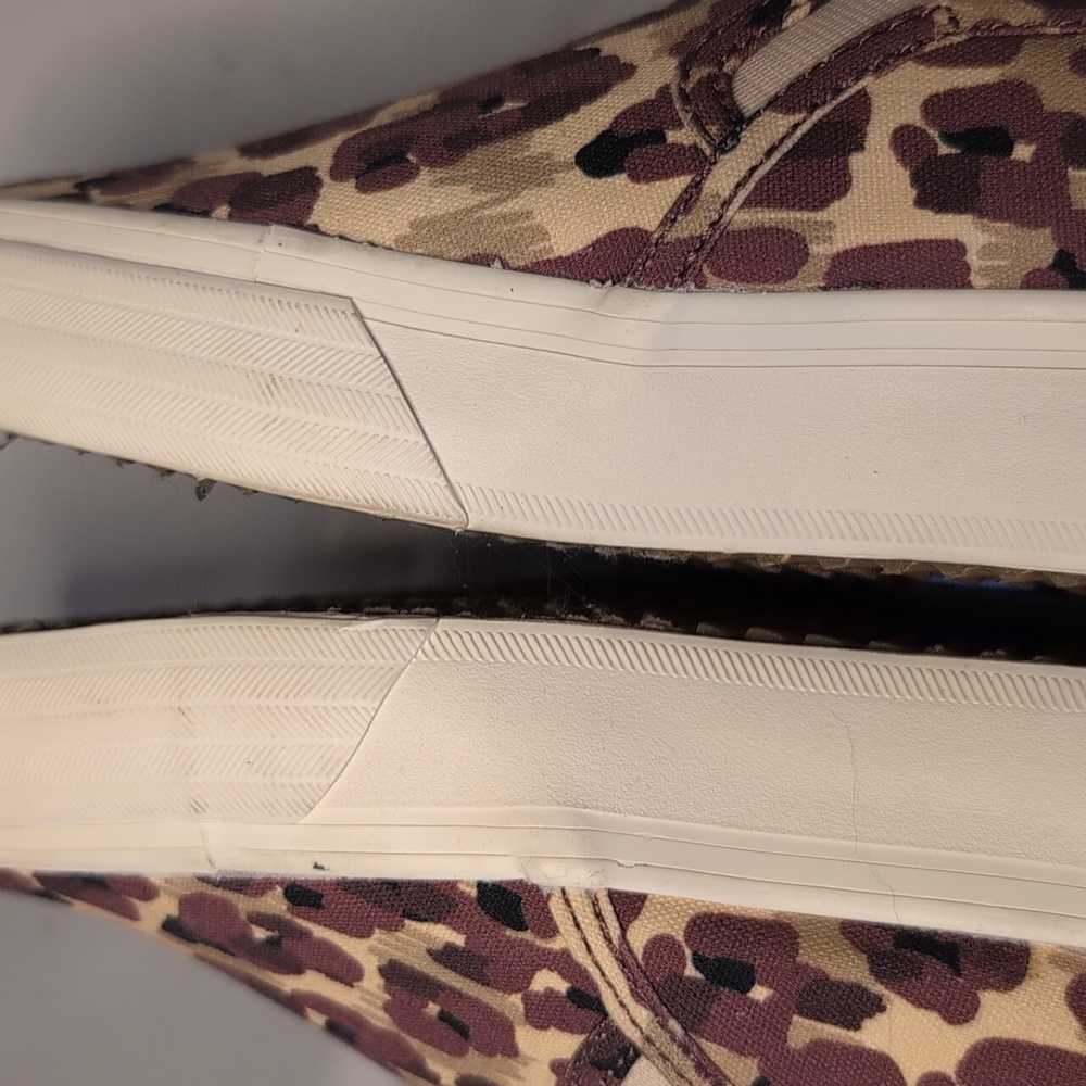 Keds x Elizabeth and James Leopard Print Double Decker Canvas Slip on Sn… Size 9 - Picture 6 of 14